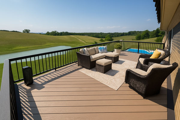 Composite floor decking